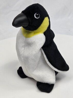 Penguin Plush Stuffed Animal Bean Bag Filled 6"